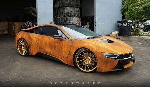 BMW i8 Austin Mahone Rusted by MetroWrapz 2016 года
